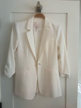 cinq a sept White Tailored Blazer
